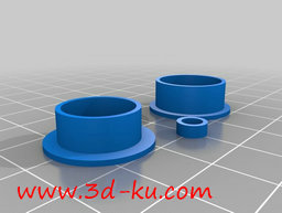 3D打印模型可以安装球轴承的皮带轮的图片