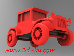3D打印模型老式风格车的图片
