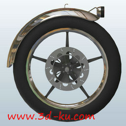 3D打印模型摩托车后轮的图片