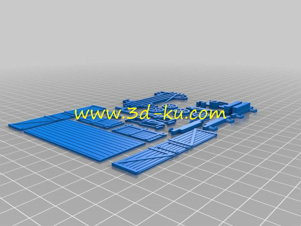 老式的轨道货运车模型的图片2