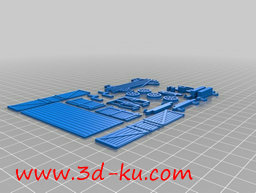 3D打印模型老式的轨道货运车的图片