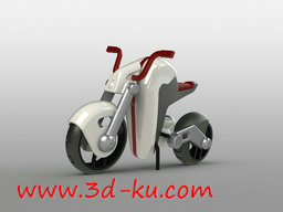 3D打印模型电动摩托车的图片