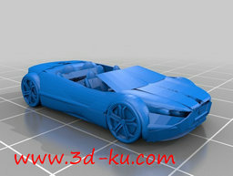 3D打印模型很酷的奥迪敞篷车的图片
