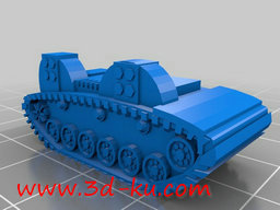 3D打印模型履带式推土机的图片