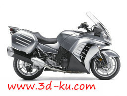 3D打印模型俊酷的哈雷摩托车的图片