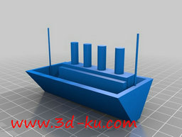 3D打印模型泰坦尼克号船只，存在的图片
