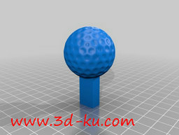 3D打印模型倾斜旋钮的图片