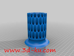 3D打印模型锥形铅笔贮存罐的图片