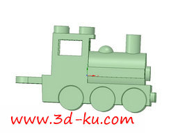 3D打印模型双人列车的图片