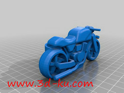 3D打印模型摩托车笔筒的图片