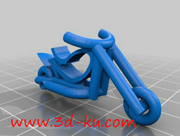 3D打印模型拉风的摩托车的图片