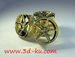 3D打印模型5 辐车车轮轮辋的图片