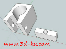 3D打印模型汽车头枕支架的图片
