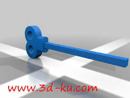 3D打印模型旋转齿轮心形状的零件的图片