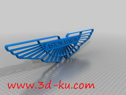 3D打印模型阿斯顿马丁徽标的图片