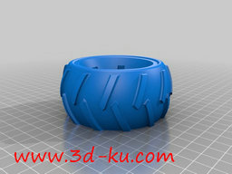 3D打印模型简易车轮的图片