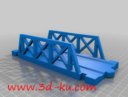 3D打印模型列车的间隔轨道的图片