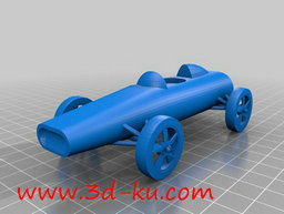 3D打印模型炮筒一样的老式赛车的图片