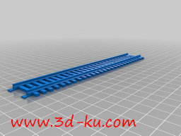 3D打印模型一段火车轨道的图片