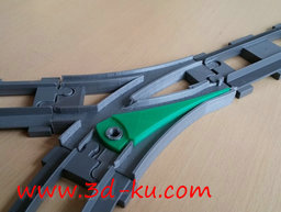 3D打印模型一款玩具火车轨道开关的图片