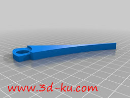 3D打印模型一款玩具火车轨道开关的图片