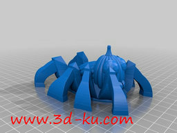 3D打印模型蜘蛛南瓜机器人的图片