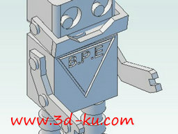 3D打印模型蓝点机器人的图片