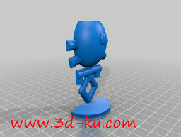 3D打印模型一款模拟星际迷航中的机器人雕塑的图片