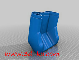 3D打印模型三色玩具船的图片