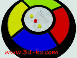 3D打印模型简单的玩具按钮的图片