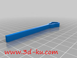 3D打印模型一个很小的曲棍球棒的图片