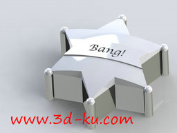 3D打印模型警长徽章盒的图片