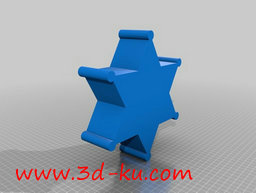 3D打印模型警长徽章盒的图片