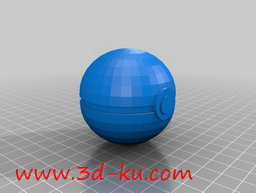 3D打印模型pokemon go精灵球的图片