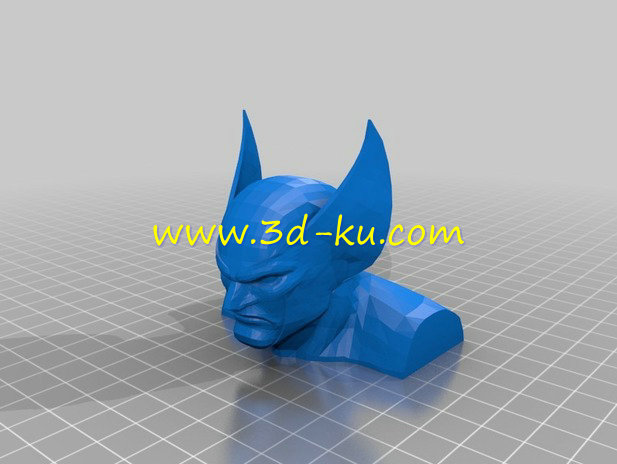 狼獾半身像模型的图片2