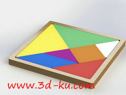 3D打印模型七巧板的图片