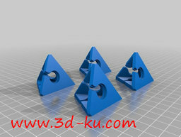 3D打印模型一个金字塔形状的小拼图游戏的图片