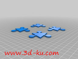 3D打印模型一个金字塔形状的小拼图游戏的图片