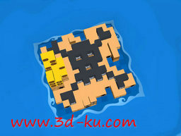 3D打印模型游戏海盗岛的一部分的图片