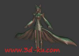 3D打印模型九尾妖狐的图片
