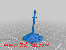 3D打印模型游戏中的武器的图片