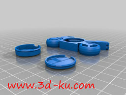 3D打印模型炫酷的机动摩托车的图片