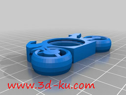 3D打印模型炫酷的机动摩托车的图片
