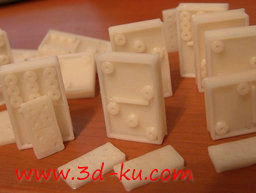 3D打印模型多米诺游戏骨牌的图片