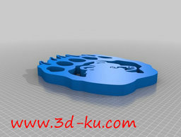 3D打印模型熊掌玩具的图片