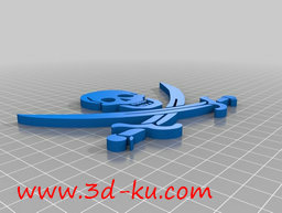 3D打印模型骷髅剑的图片