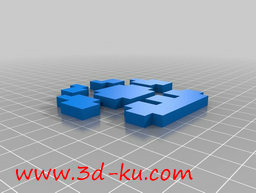 3D打印模型马里奥物行头剪影的图片