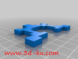 3D打印模型马里奥物行头剪影的图片
