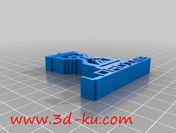 3D打印模型个性的时钟耳环的图片