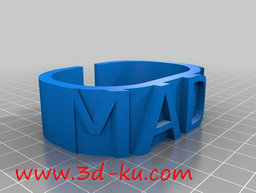 3D打印模型宽大的手镯的图片